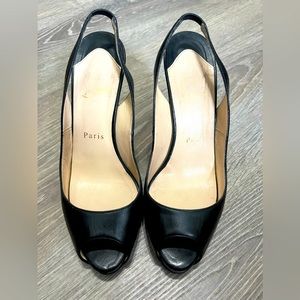 Christian Louboutin sling back sandals